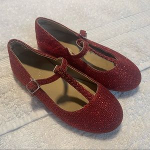 Children’s Place Red Glitter Flats